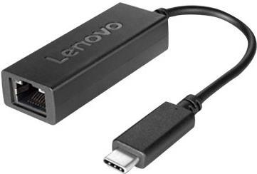 Lenovo USB-C to Ethernet Adapter - Netzwerkadapter - USB-C - Gigabit Ethernet x 1 - FRU - für ThinkCentre M75, M75t Gen 2, M90q Gen 2, ThinkPad T15p Gen 2, ThinkSmart Core von Lenovo
