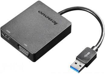 Lenovo Universal USB 3.0 to VGA/HDMI Adapter - Externer Videoadapter - USB 3.0 - HDMI, VGA - für Miix 510-12, 520-12, 710-12, ThinkPad E57X, L470, L570, P51, P71, T470 Lenovo Universal USB 3.0 to VGA/HDMI Adapter - Externer Videoadapter - USB 3.0 - HDMI, VGA - für Miix 510-12, 520-12, 710-12, ThinkPad E57X, L470, L570, P51, P71, T470 von Lenovo