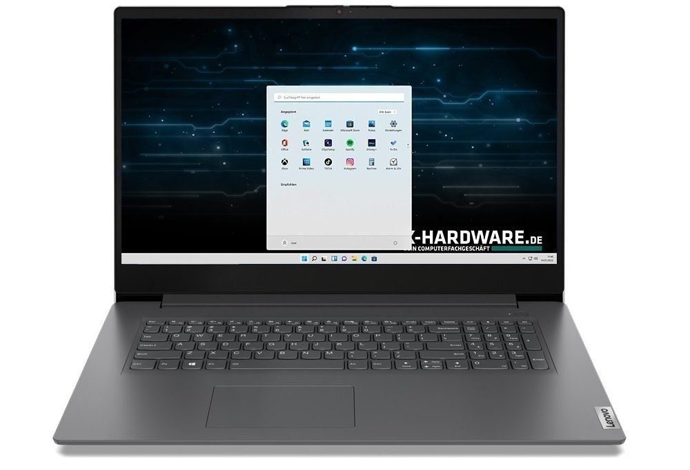 Lenovo V17 G4 IRU, Intel i3-1315U, 24GB RAM, bis zu 2000GB NVMe SSD Business-Notebook (43,90 cm/17.3 Zoll, Intel Core i3 1315U, Intel UHD Graphics (iGPU), 256 GB SSD, Windows 11 Professional) von Lenovo