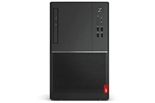 Lenovo V55t-15API Desktop-PC (AMD Ryzen 3 3200G, 8 GB RAM, 256 SSD, Integrated AMD Radeon Vega 8 Graphics, Windos 10 Pro), Schwarz, spanische QWERTY-Tastatur, USB-Maus schwarz von Lenovo