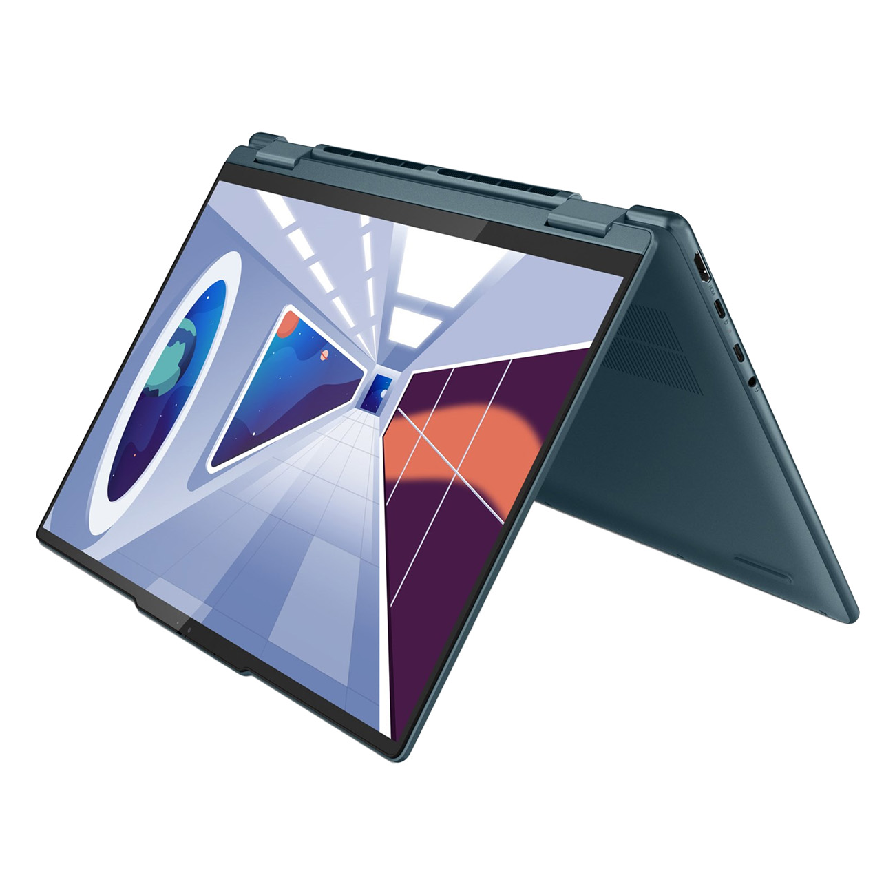 Lenovo Yoga 7 14ARP8 (82YM004QGE) Tidal Teal | Convertible Notebook | AMD Ryzen? 5 7535U | 35,56 cm (14) Multi-Touch Display | 16/512GB Speicher | Windows 11" von Lenovo