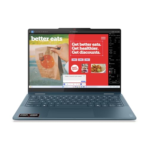 Lenovo Yoga 7 2-in-1 14AKP10 Copilot+ PC・AMD Ryzen AI 5・2 GHz・35,6 cm (14")・1920 x 1200 Pixel・1 (83JR002UGE) - Notebook von Lenovo