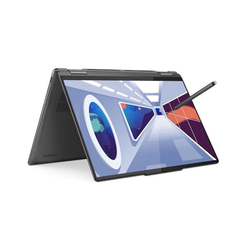 Lenovo Yoga 7 Convertible Laptop | 14" WUXGA OLED Touch Display | AMD Ryzen 5 7535U | 16GB RAM | 512GB SSD | AMD Radeon Grafik | Win11 Home | QWERTZ | grau | inkl. Pen | 3 Monate Premium Care von Lenovo