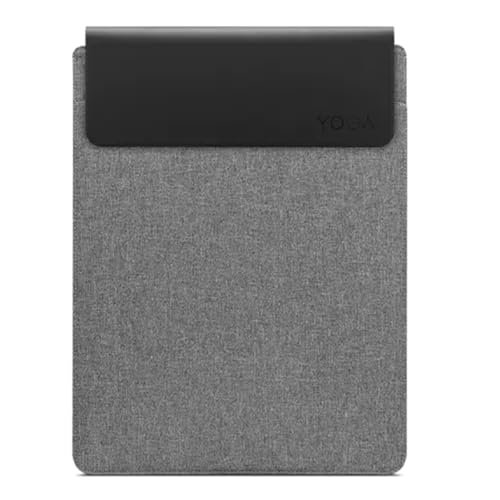 Lenovo Yoga Laptophülle|16 Zoll|Magnetverschluss|schlank & leicht, aus recycelten Materialien|Separates Zubehörfach|grau von Lenovo