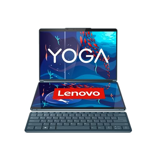 Lenovo YogaBook 9i Convertible | 2x13 2,8K OLED Touch Display | Intel Core Ultra 7-155U | 16GB RAM | 1TB SSD | Intel Iris Xe Grafik | Win11 Home | QWERTZ | blau | inkl. Pen, Folio Case & Tastatur von Lenovo