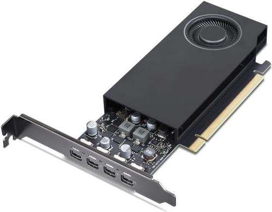 Lenovo NVIDIA RTX A1000 - Grafikkarten - RTX A1000 - 8GB GDDR6 - PCIe 4,0 x8 - 4 x Mini DisplayPort (4X61Q73041) von Lenovo