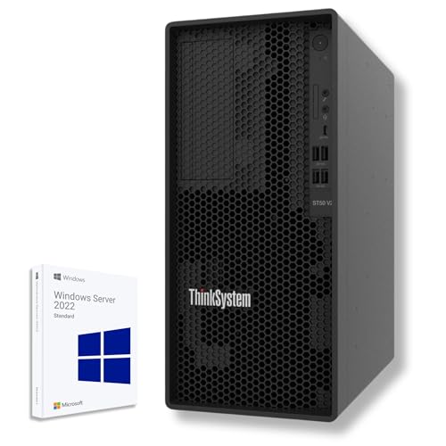 TOWER SERVER - Lenovo THINKSYSTEM ST50 V2 6Gbps SATA-Controller XEON E-2324G 2x 1 Tera - - Win Server 2022 Standardgarantie 36 Monate (64 GB RAM) von Lenovo