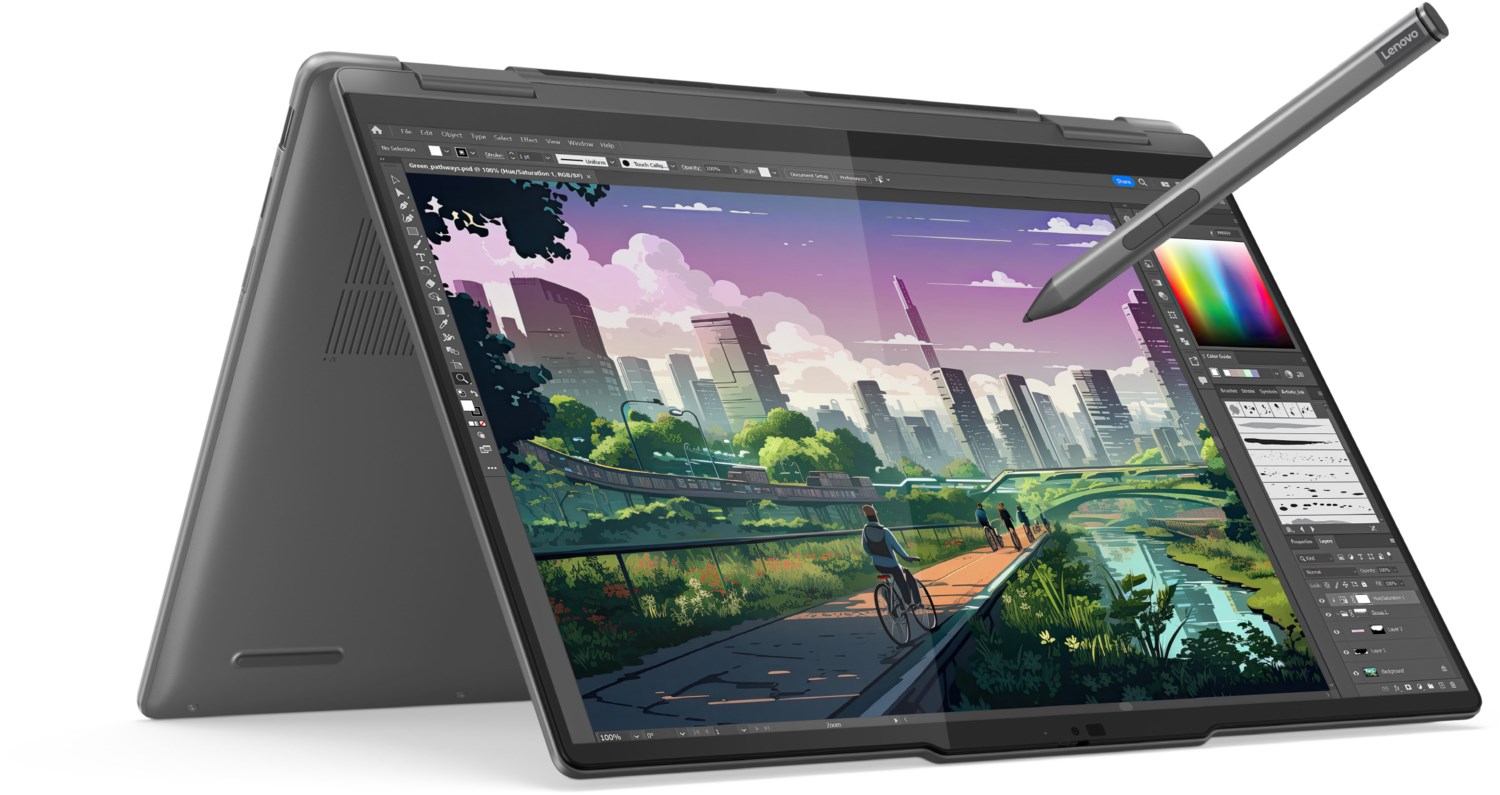 Yoga 7 14AHP9 (83DK006BGE) 35,56 cm (14") 2 in 1 Convertible-Notebook storm grey von Lenovo