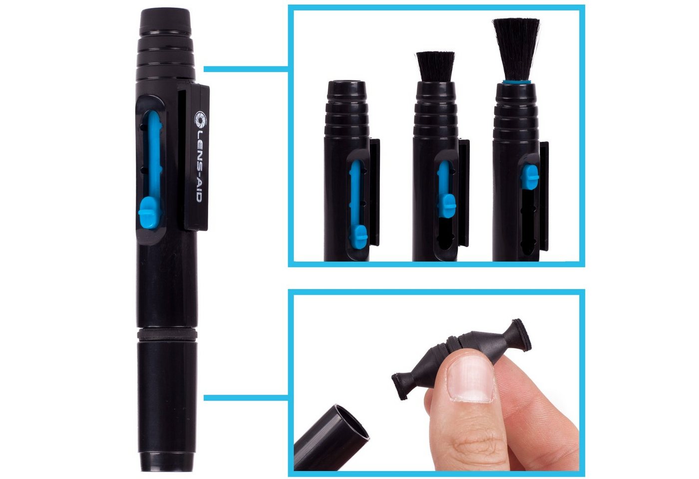 Lens-Aid Lens Cleaning Pen Reinigungsstift für Kamera und Objektive Objektivzubehör (einzeln oder im Doppelpack) von Lens-Aid