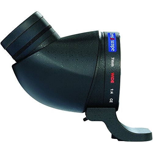 Lens2scope Weitwinkel-Okular abgewinkelt, 7 mm breit, für Nikon F, Schwarz von Lens2scope