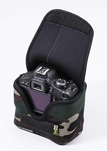 LensCoat Bodybag Case Neoprene Camera Body Bag Case Protection Camouflage Bodybag Compact with Grip, Forest Green (lcbbcgfg) von LensCoat