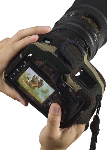 LensCoat Bodyguard CB Camouflage Neoprene Protection Camera Body Bag case (Clear Back) (Forest Green Camo) von LensCoat