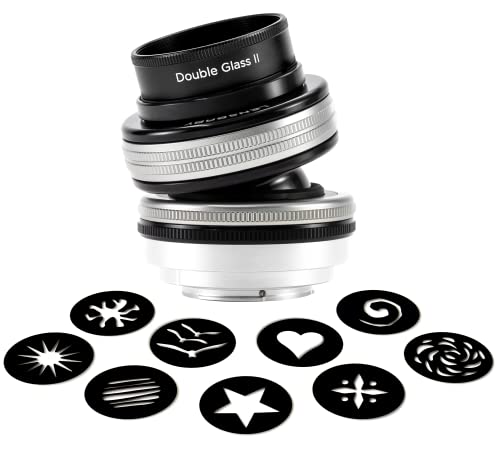 LensBaby - Composer Pro II mit Doppelglas II für Canon RF - Verbesserte Version - Kompatibel mit Allen aktuellen und älteren Optic Swap Objektiven - Manuell einstellbare Blende von Lensbaby