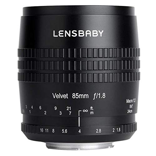 Lensbaby Velvet 85 Sony E, Brennweite 85 mm, 24 cm, Naheinstellgrenze, passend für Sony Systemkameras und Spiegelreflexkameras LBV85X von Lensbaby