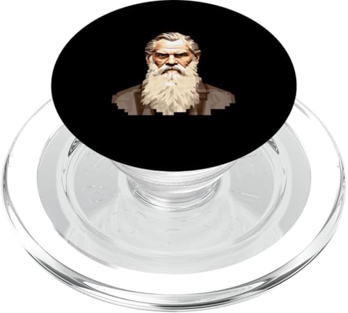 Leo Tolstoi 8 Bit PopSockets PopGrip für MagSafe Leo Tolstoi 8 Bit PopSockets PopGrip für MagSafe von Leo Tolstoy Art Style Literature and Philosophy