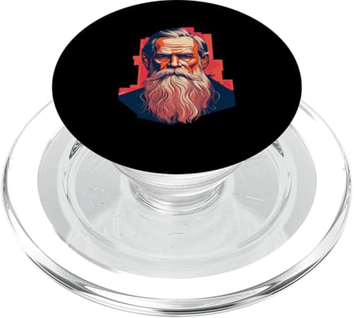 Leo Tolstoi 80er Jahre Retro PopSockets PopGrip für MagSafe Leo Tolstoi 80er Jahre Retro PopSockets PopGrip für MagSafe von Leo Tolstoy Art Style Literature and Philosophy