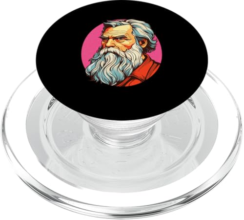 Leo Tolstoi 80er Jahre Retro PopSockets PopGrip für MagSafe Leo Tolstoi 80er Jahre Retro PopSockets PopGrip für MagSafe von Leo Tolstoy Art Style Literature and Philosophy