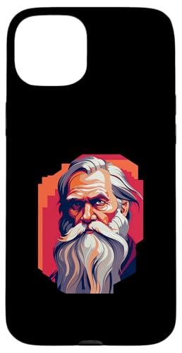 Leo Tolstoi 90er Jahre Retro Hülle für iPhone 15 Plus Leo Tolstoi 90er Jahre Retro Hülle für iPhone 15 Plus von Leo Tolstoy Art Style Literature and Philosophy