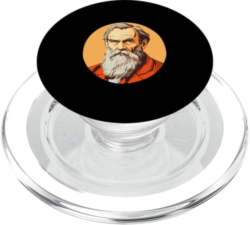 Leo Tolstoi 90er Jahre Retro PopSockets PopGrip für MagSafe Leo Tolstoi 90er Jahre Retro PopSockets PopGrip für MagSafe von Leo Tolstoy Art Style Literature and Philosophy