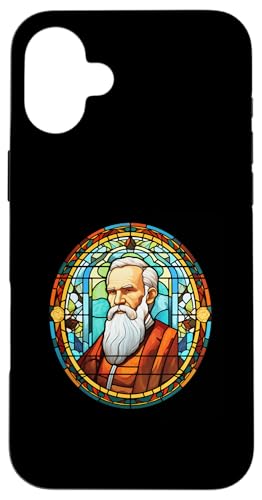 Leo Tolstoi Buntglas Hülle für iPhone 16 Plus Leo Tolstoi Buntglas Hülle für iPhone 16 Plus von Leo Tolstoy Art Style Literature and Philosophy