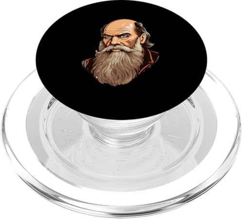 Leo Tolstoi Comic PopSockets PopGrip für MagSafe Leo Tolstoi Comic PopSockets PopGrip für MagSafe von Leo Tolstoy Art Style Literature and Philosophy