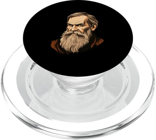 Leo Tolstoi Karikatur PopSockets PopGrip für MagSafe Leo Tolstoi Karikatur PopSockets PopGrip für MagSafe von Leo Tolstoy Art Style Literature and Philosophy