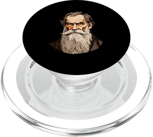 Leo Tolstoi Karikatur PopSockets PopGrip für MagSafe Leo Tolstoi Karikatur PopSockets PopGrip für MagSafe von Leo Tolstoy Art Style Literature and Philosophy