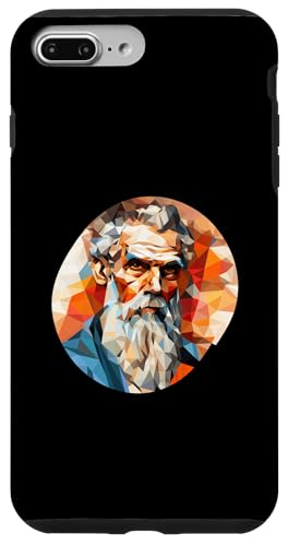 Leo Tolstoi Kubismus Hülle für iPhone 7 Plus/8 Plus von Leo Tolstoy Art Style Literature and Philosophy