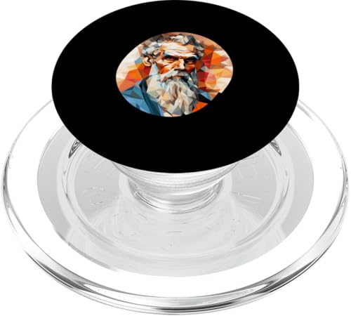 Leo Tolstoi Kubismus PopSockets PopGrip für MagSafe Leo Tolstoi Kubismus PopSockets PopGrip für MagSafe von Leo Tolstoy Art Style Literature and Philosophy