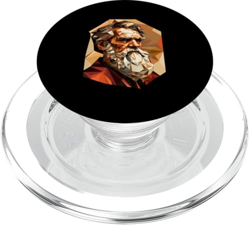 Leo Tolstoi Kubismus PopSockets PopGrip für MagSafe Leo Tolstoi Kubismus PopSockets PopGrip für MagSafe von Leo Tolstoy Art Style Literature and Philosophy