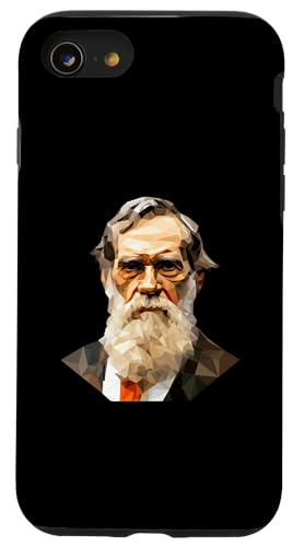 Leo Tolstoi Low Poly Art Hülle für iPhone SE (2020) / 7 / 8 von Leo Tolstoy Art Style Literature and Philosophy