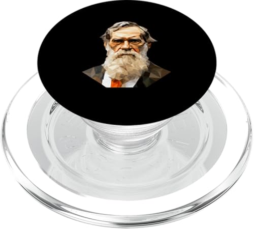 Leo Tolstoi Low Poly Art PopSockets PopGrip für MagSafe Leo Tolstoi Low Poly Art PopSockets PopGrip für MagSafe von Leo Tolstoy Art Style Literature and Philosophy