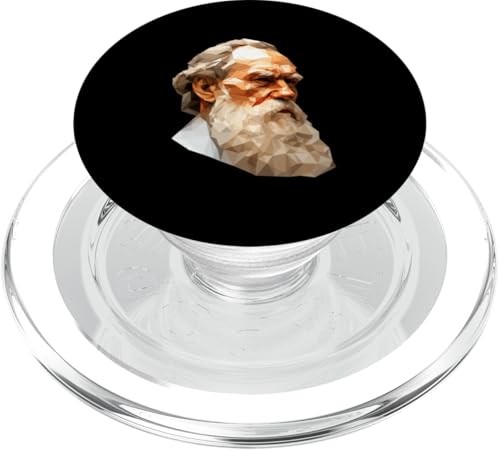 Leo Tolstoi Low Poly Art PopSockets PopGrip für MagSafe Leo Tolstoi Low Poly Art PopSockets PopGrip für MagSafe von Leo Tolstoy Art Style Literature and Philosophy