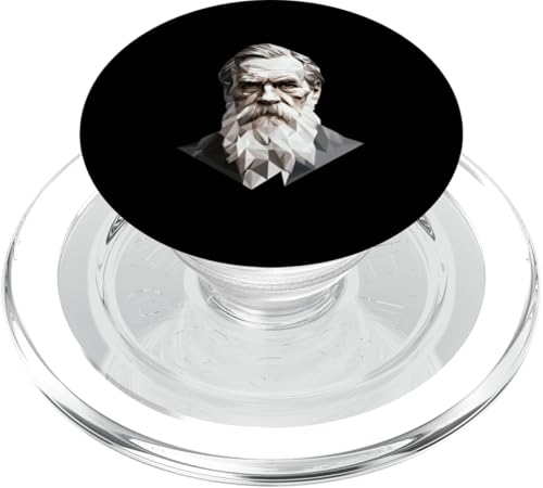 Leo Tolstoi Low Poly Art PopSockets PopGrip für MagSafe Leo Tolstoi Low Poly Art PopSockets PopGrip für MagSafe von Leo Tolstoy Art Style Literature and Philosophy