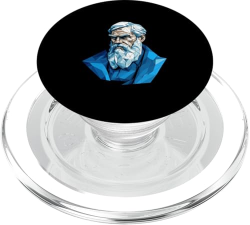 Leo Tolstoi Origami PopSockets PopGrip für MagSafe Leo Tolstoi Origami PopSockets PopGrip für MagSafe von Leo Tolstoy Art Style Literature and Philosophy