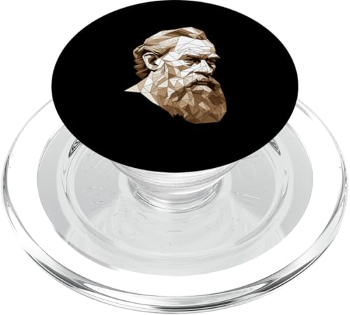 Leo Tolstoi Origami PopSockets PopGrip für MagSafe Leo Tolstoi Origami PopSockets PopGrip für MagSafe von Leo Tolstoy Art Style Literature and Philosophy