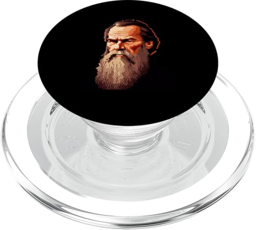 Leo Tolstoi Pixelkunst PopSockets PopGrip für MagSafe Leo Tolstoi Pixelkunst PopSockets PopGrip für MagSafe von Leo Tolstoy Art Style Literature and Philosophy
