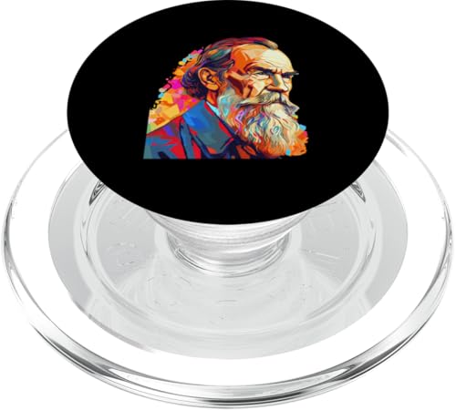 Leo Tolstoi Psychedelisch PopSockets PopGrip für MagSafe Leo Tolstoi Psychedelisch PopSockets PopGrip für MagSafe von Leo Tolstoy Art Style Literature and Philosophy