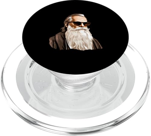 Leo Tolstoi mit Sonnenbrille PopSockets PopGrip für MagSafe Leo Tolstoi mit Sonnenbrille PopSockets PopGrip für MagSafe von Leo Tolstoy Art Style Literature and Philosophy