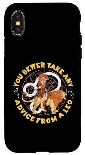 Leo Zodiac: Du solltest besser jeden Rat von einem Löwen annehmen Hülle für iPhone X/XS Leo Zodiac: Du solltest besser jeden Rat von einem Löwen annehmen Hülle für iPhone X/XS von Leo Zodiac Sign Designs For Women
