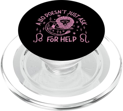 Leo Zodiac: Ein Löwe bittet nicht nur um Hilfe PopSockets PopGrip für MagSafe Leo Zodiac: Ein Löwe bittet nicht nur um Hilfe PopSockets PopGrip für MagSafe von Leo Zodiac Sign Designs For Women