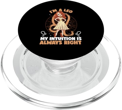 Leo Zodiac: Ich bin ein Löwe - Meine Intuition hat immer Recht PopSockets PopGrip für MagSafe Leo Zodiac: Ich bin ein Löwe - Meine Intuition hat immer Recht PopSockets PopGrip für MagSafe von Leo Zodiac Sign Designs For Women