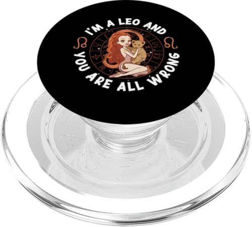 Leo Zodiac: Ich bin ein Löwe und du liegst falsch PopSockets PopGrip für MagSafe Leo Zodiac: Ich bin ein Löwe und du liegst falsch PopSockets PopGrip für MagSafe von Leo Zodiac Sign Designs For Women