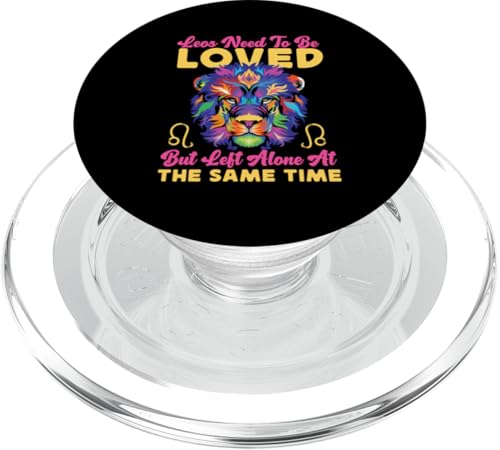 Leo Zodiac: Need To Be Loved But Left Alone At The Same Time Time PopSockets PopGrip für MagSafe Leo Zodiac: Need To Be Loved But Left Alone At The Same Time Time PopSockets PopGrip für MagSafe von Leo Zodiac Sign Designs For Women