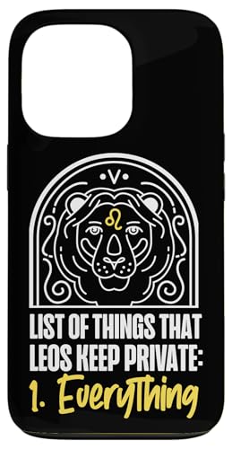 Leo Zodiac: Things That Leos Keep Private: 1. Alles Hülle für iPhone 13 Pro Leo Zodiac: Things That Leos Keep Private: 1. Alles Hülle für iPhone 13 Pro von Leo Zodiac Sign Designs For Women