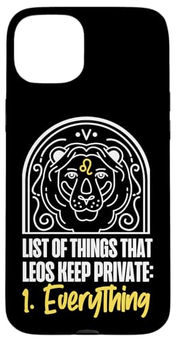 Leo Zodiac: Things That Leos Keep Private: 1. Alles Hülle für iPhone 15 Plus Leo Zodiac: Things That Leos Keep Private: 1. Alles Hülle für iPhone 15 Plus von Leo Zodiac Sign Designs For Women