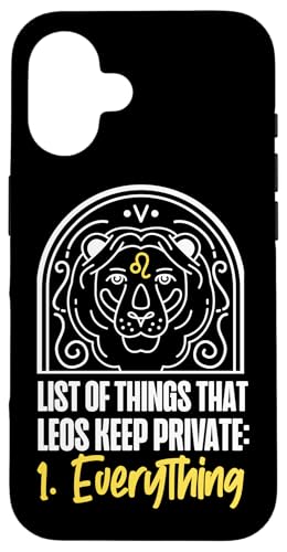 Leo Zodiac: Things That Leos Keep Private: 1. Alles Hülle für iPhone 16 Leo Zodiac: Things That Leos Keep Private: 1. Alles Hülle für iPhone 16 von Leo Zodiac Sign Designs For Women