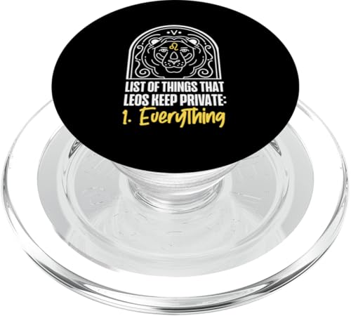 Leo Zodiac: Things That Leos Keep Private: 1. Alles PopSockets PopGrip für MagSafe Leo Zodiac: Things That Leos Keep Private: 1. Alles PopSockets PopGrip für MagSafe von Leo Zodiac Sign Designs For Women