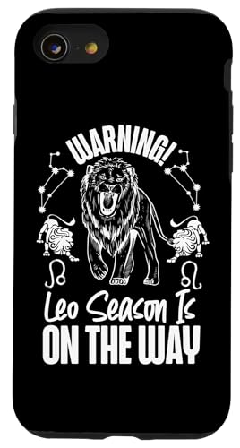 Leo Zodiac: Warnung! Leo Season Is On The Way Hülle für iPhone SE (2020) / 7 / 8 von Leo Zodiac Sign Designs For Women