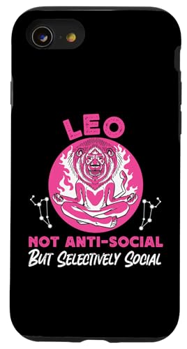 Löwe-Sternzeichen: Löwe, nicht sozial, sondern selektiv sozial Hülle für iPhone SE (2020) / 7 / 8 von Leo Zodiac Sign Designs For Women
